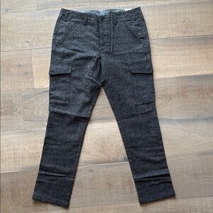 Men's J.Crew Wallace & Barnes Gray Wool Cargo Pants 34/32